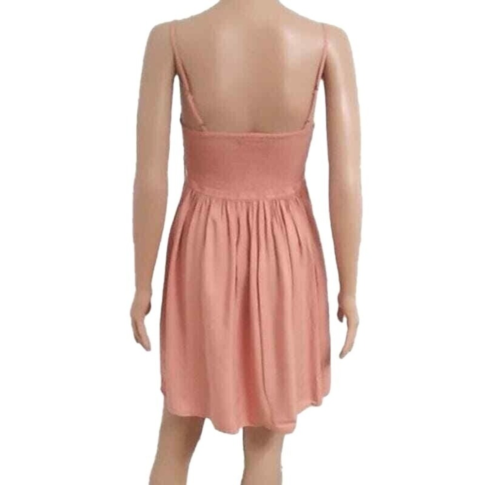 Rewash Sundress Women XS Peach Pink Molded Cup Adjustable Strap Rayon NWT Casual - Picture 6 of 9